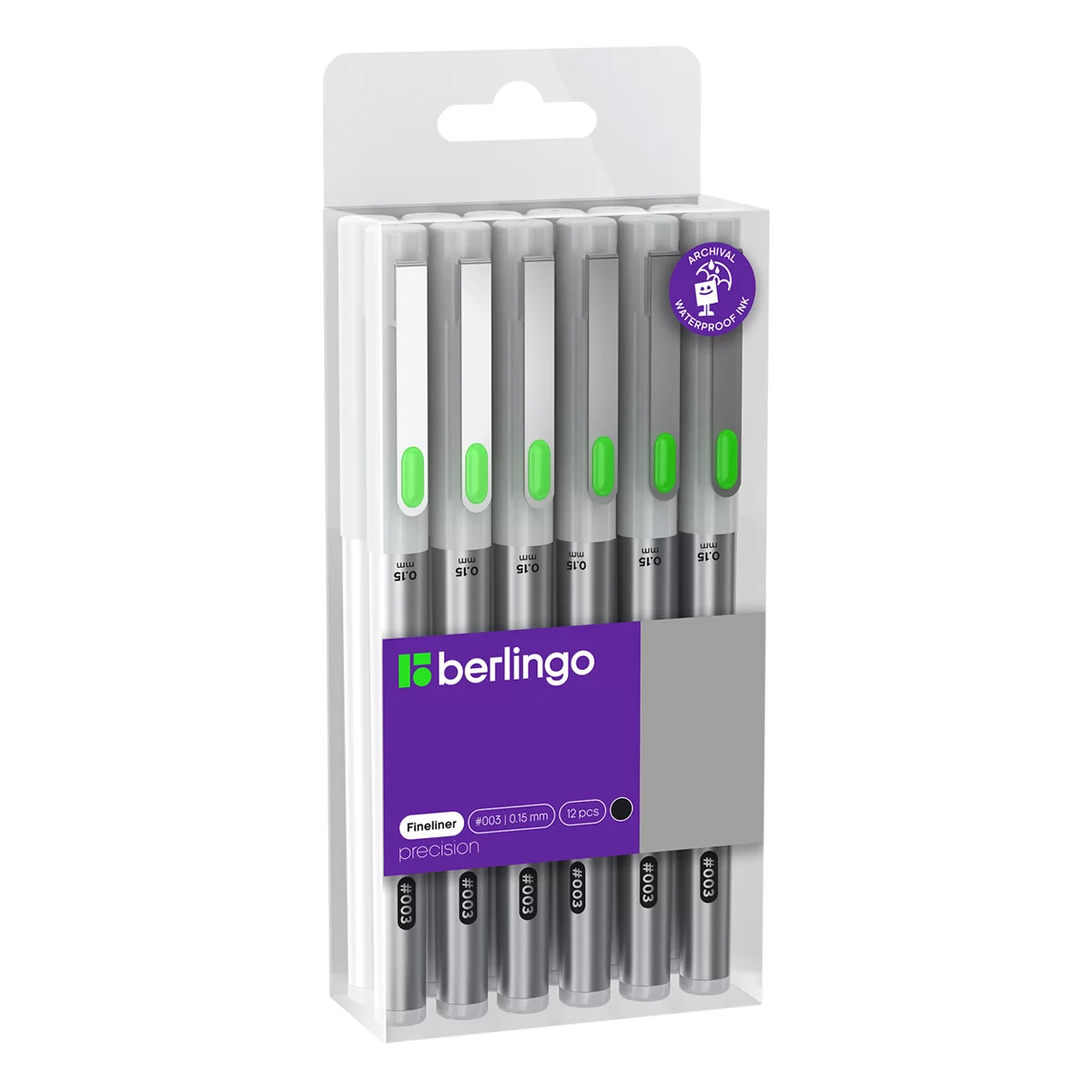 Liner BERLINGO Precision, 0.35 mm, negru