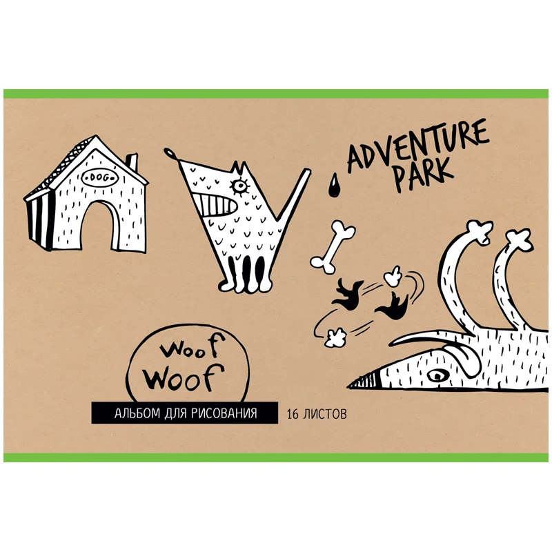 Album pentru desen BG Adventure park A4, 16 foi, 100g/m2