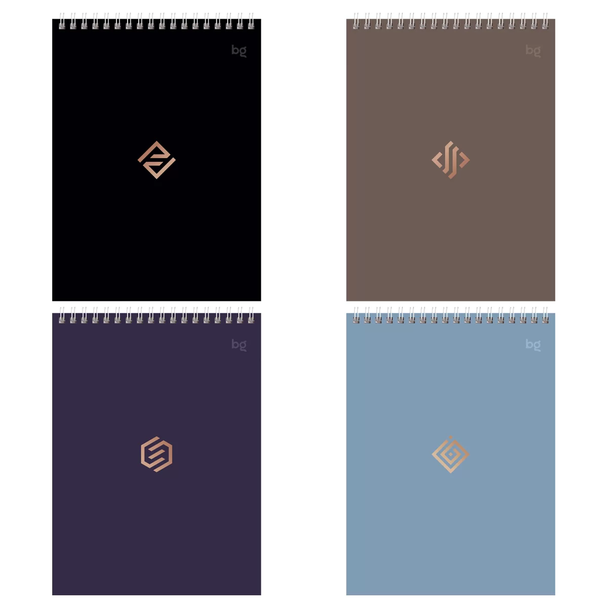 Blocnotes BG Monocolor A5, 40 f, spira, matematică