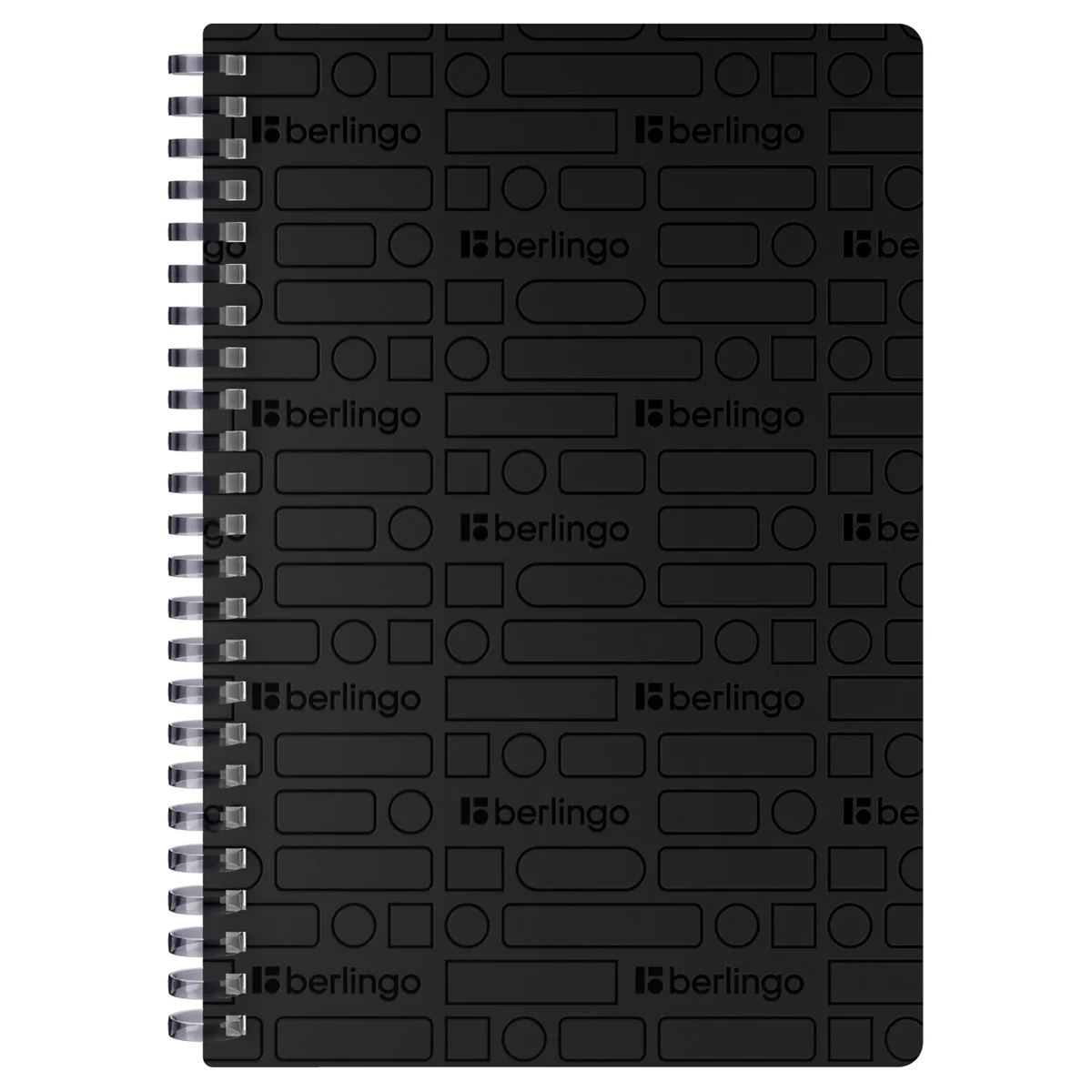 Тетрадь BERLINGO Your Way A5, 80л, пружина, клет.,черная