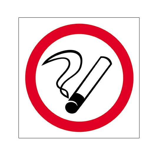 Autocolant "LOC PENTRU FUMAT", 10x10cm