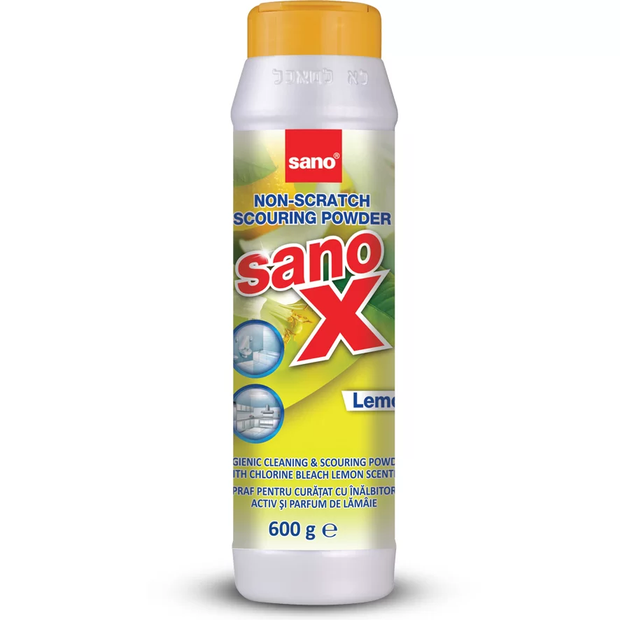 Порошок чистящий SANO X, лимон, 600 г