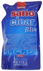 Solutie p-u geamuri SANO CLEAR Blue, rezerva, 750ml