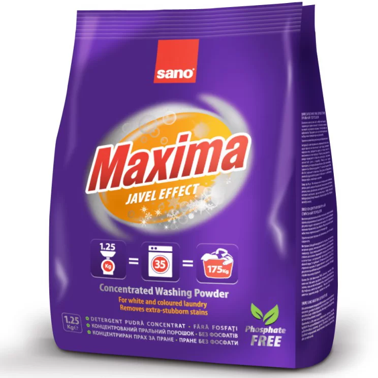 Detergent SANO MAXIMA JAVEL, 1.25kg
