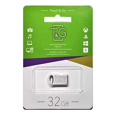 Flash USB2.0 T&G 105 Mini, 32GB, metal argintiu