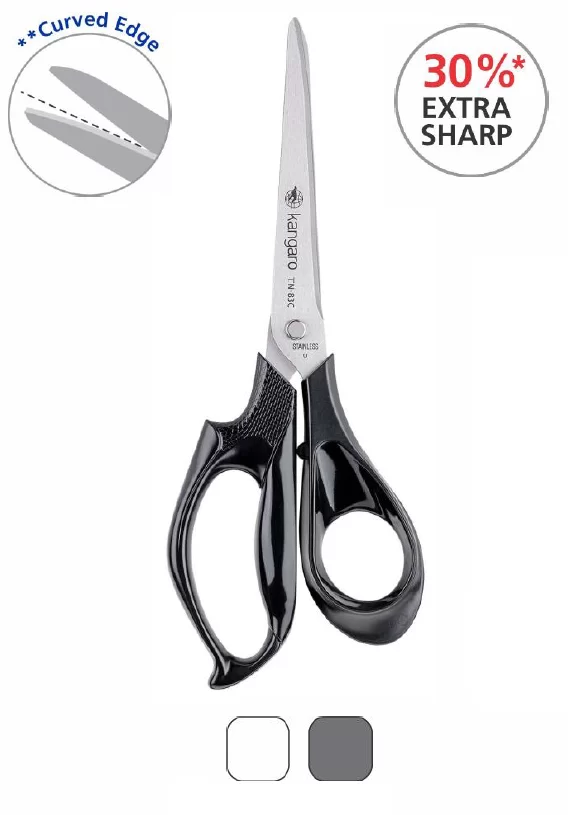 Foarfeca KANGARO TN-83Y, asimetric, 21cm, blister