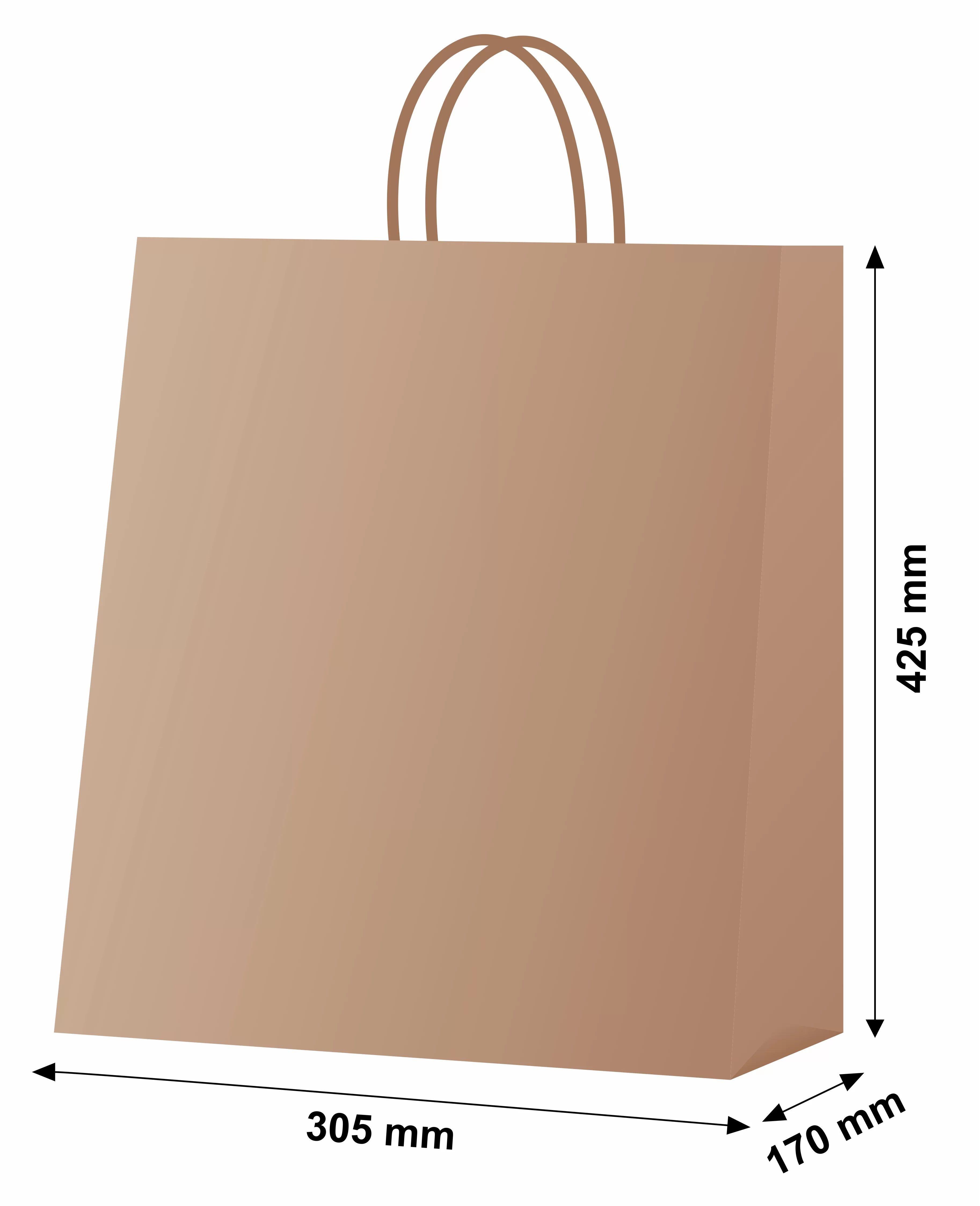 Punga p-u cadouri, 30.5х42х17 cm, kraft