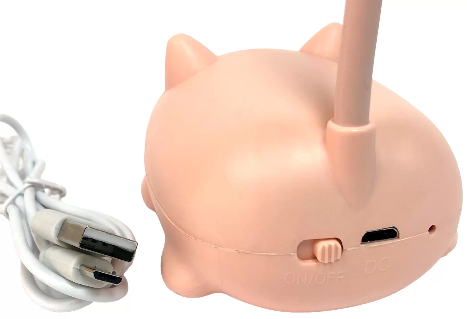 Lampa de masa USB, roz deshis